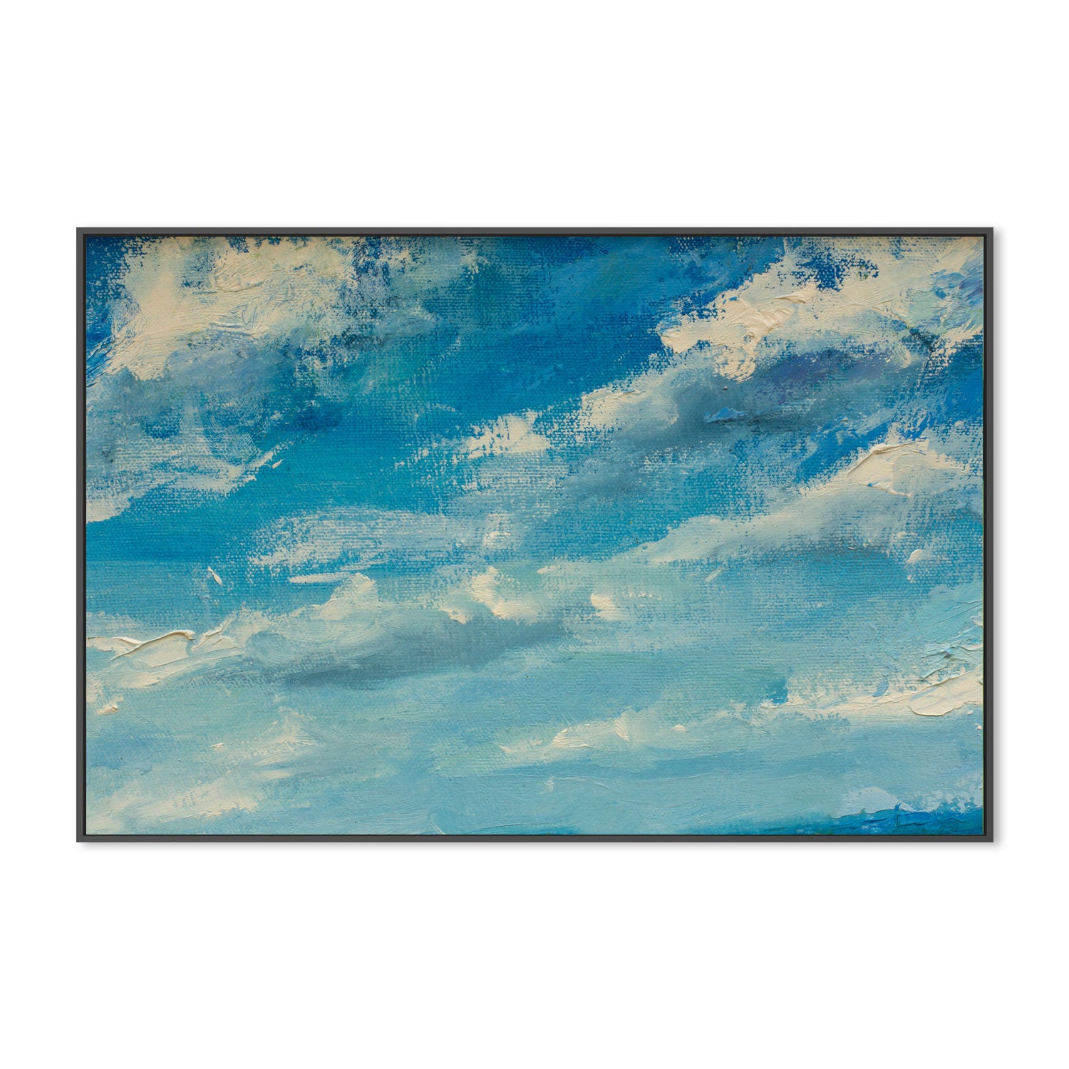 Cloudy Day, Style A, Hand-Painted Canvas