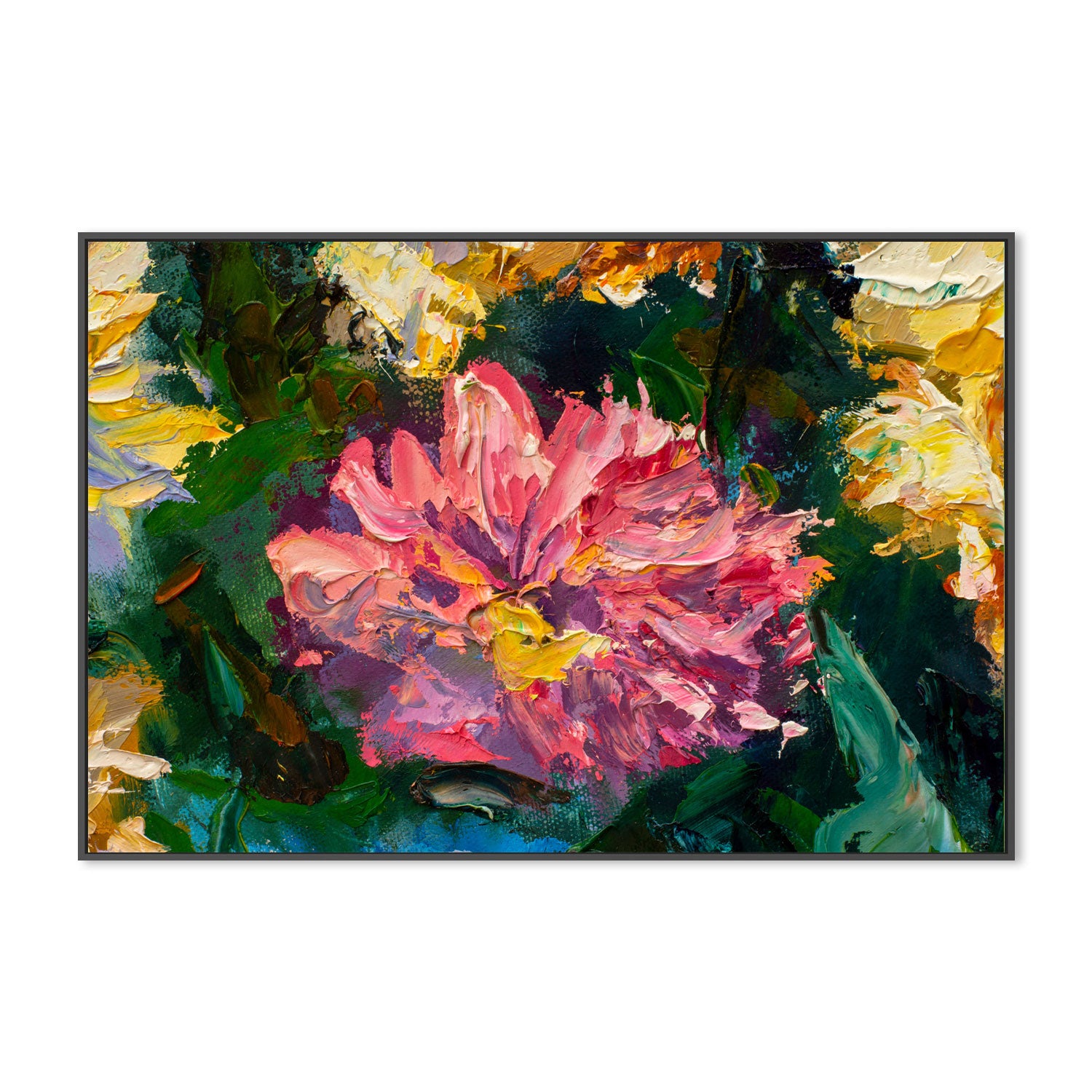 Peering Through The Bushes, Style A, Hand-Painted Canvas