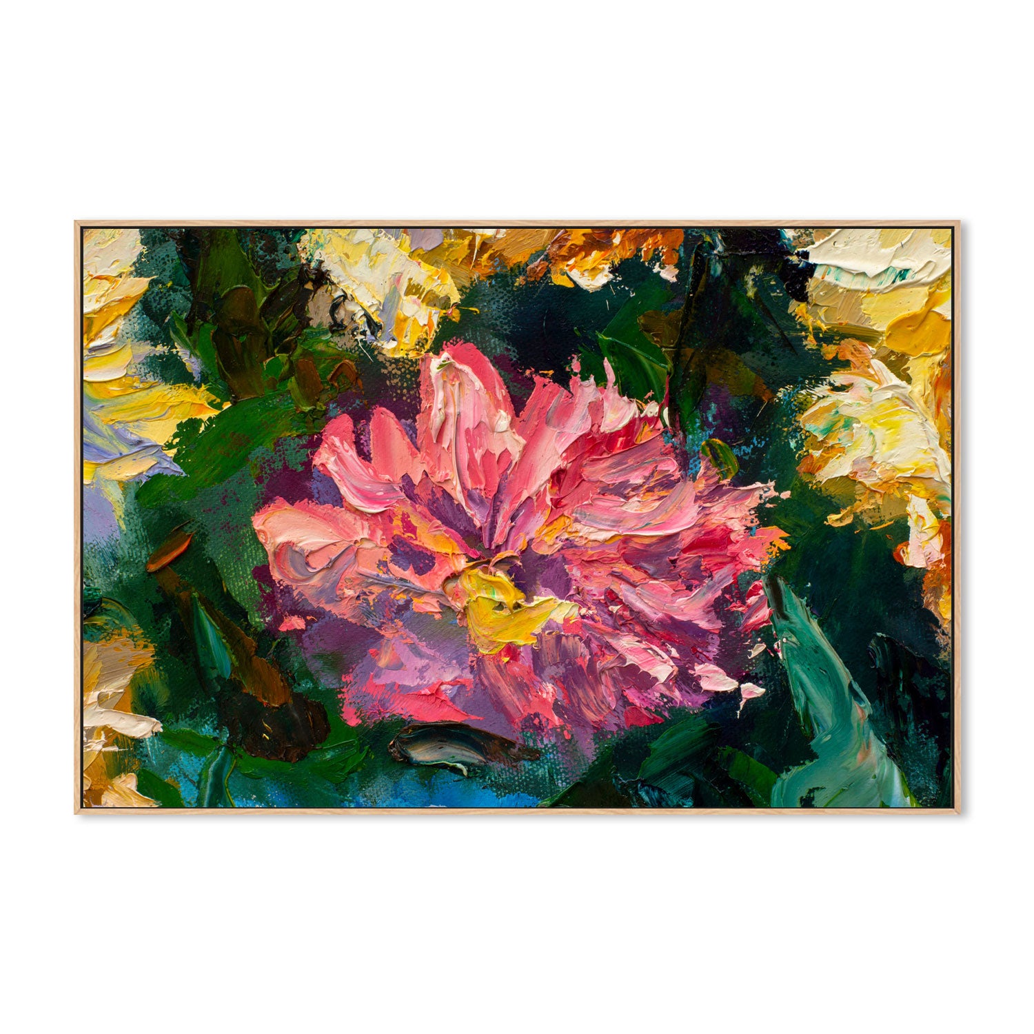 Peering Through The Bushes, Style A, Hand-Painted Canvas
