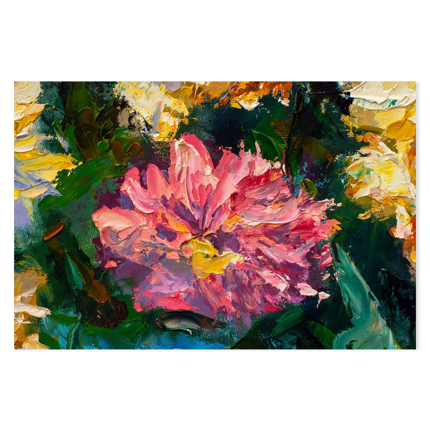 Peering Through The Bushes, Style A, Hand-Painted Canvas