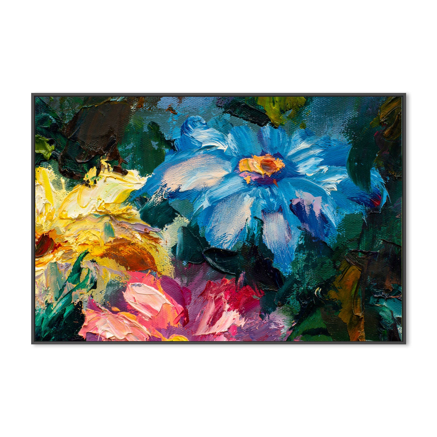 Peering Through The Bushes, Style B, Hand-Painted Canvas