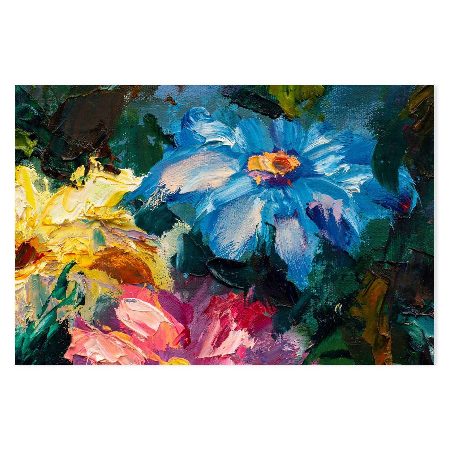 Peering Through The Bushes, Style B, Hand-Painted Canvas