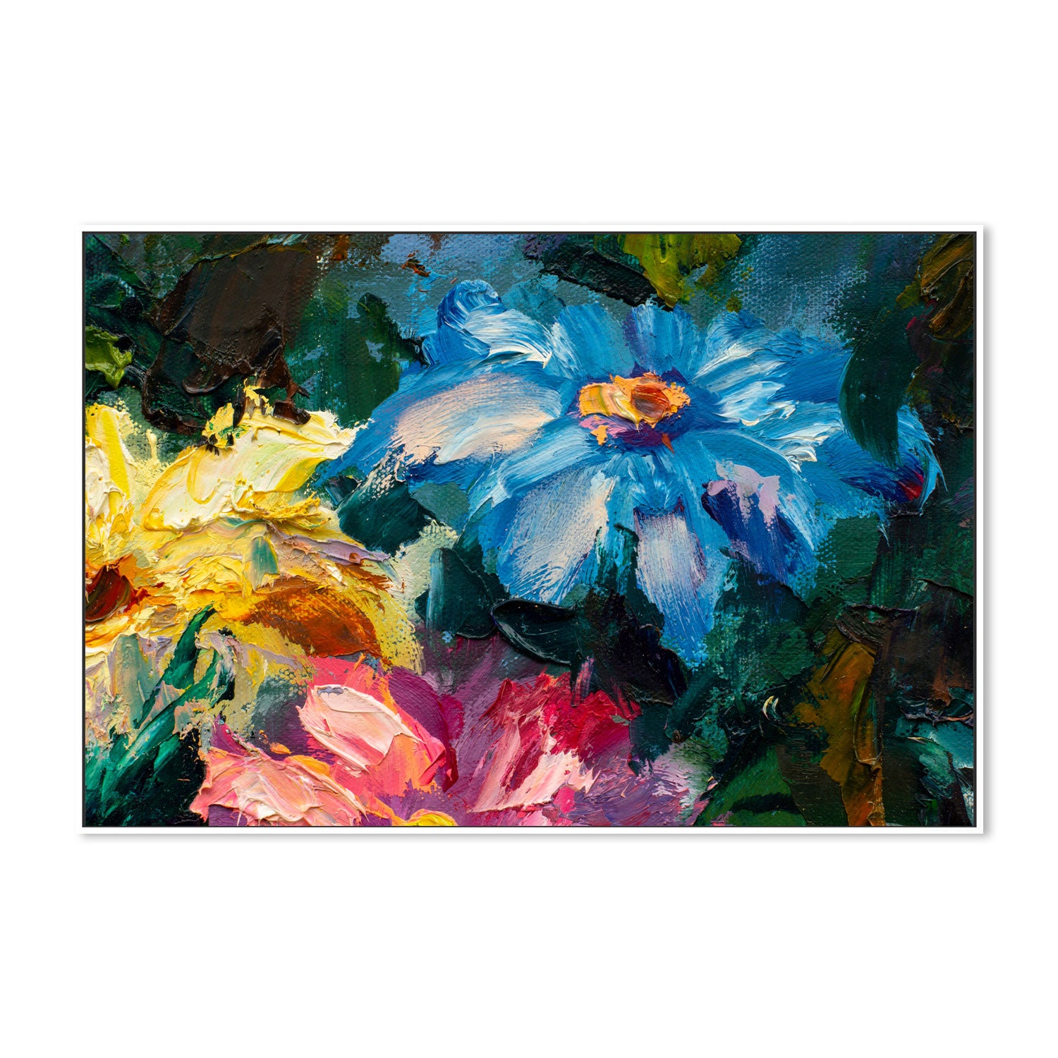 Peering Through The Bushes, Style B, Hand-Painted Canvas