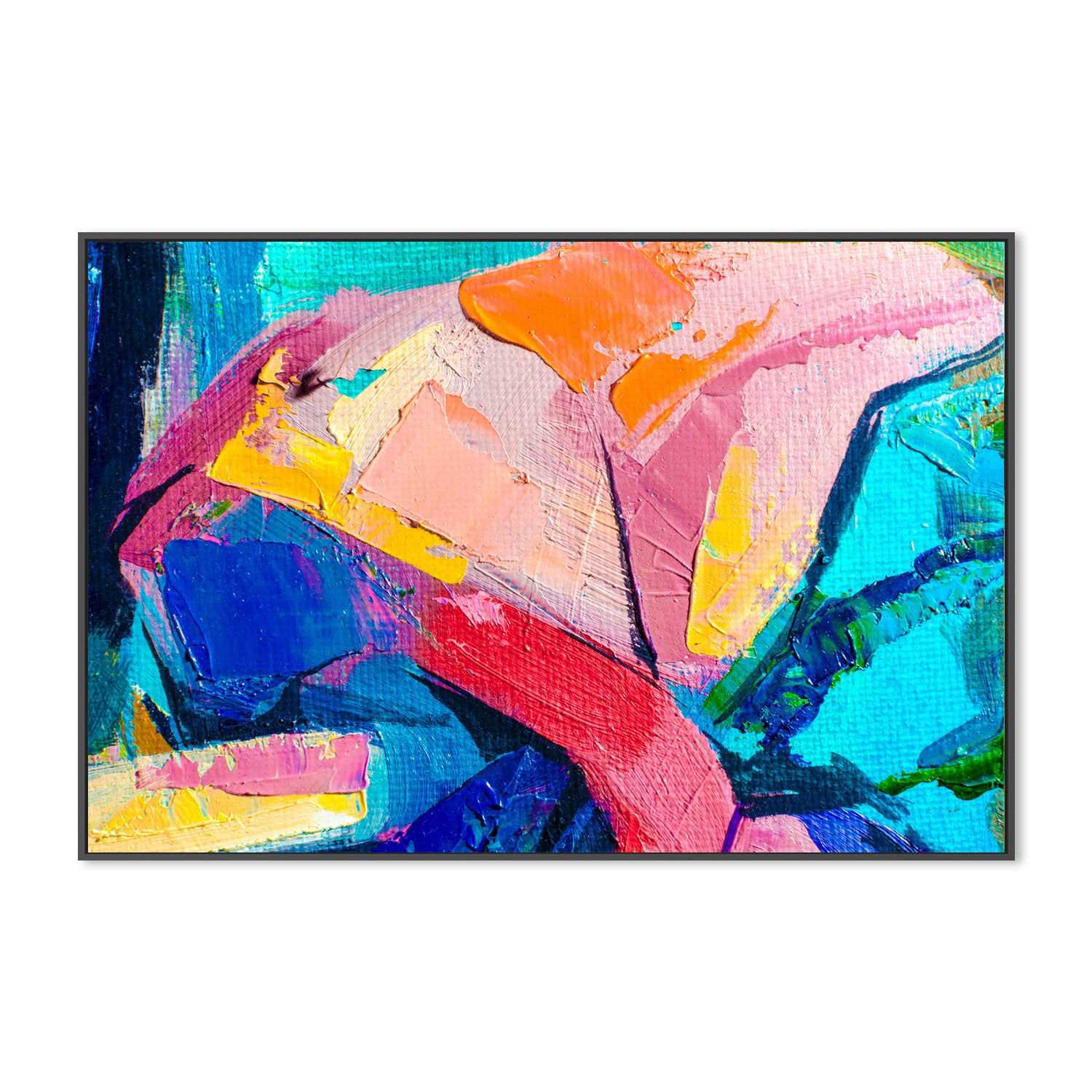 Curves of Colour, Hand-Painted Canvas