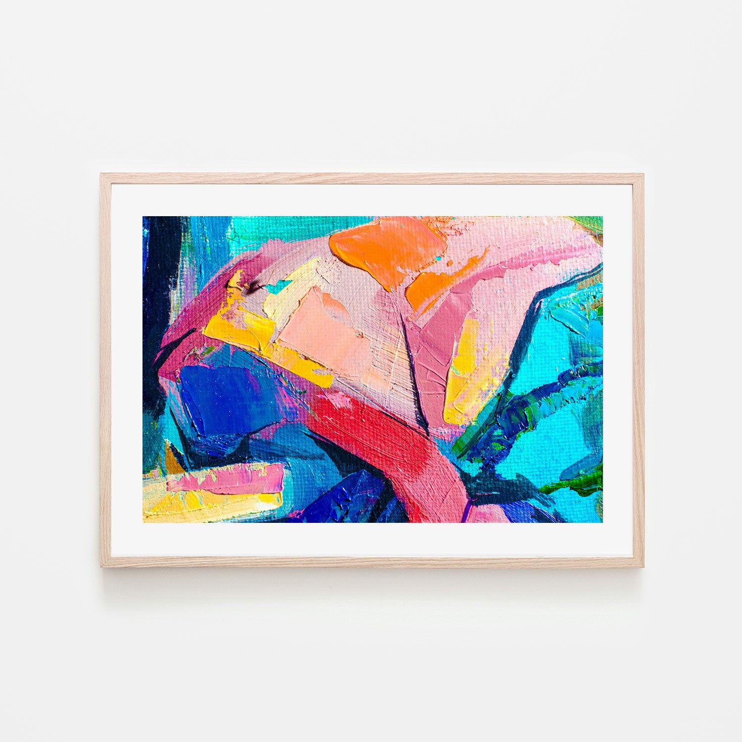 Curves of Colour, Hand-Painted Canvas