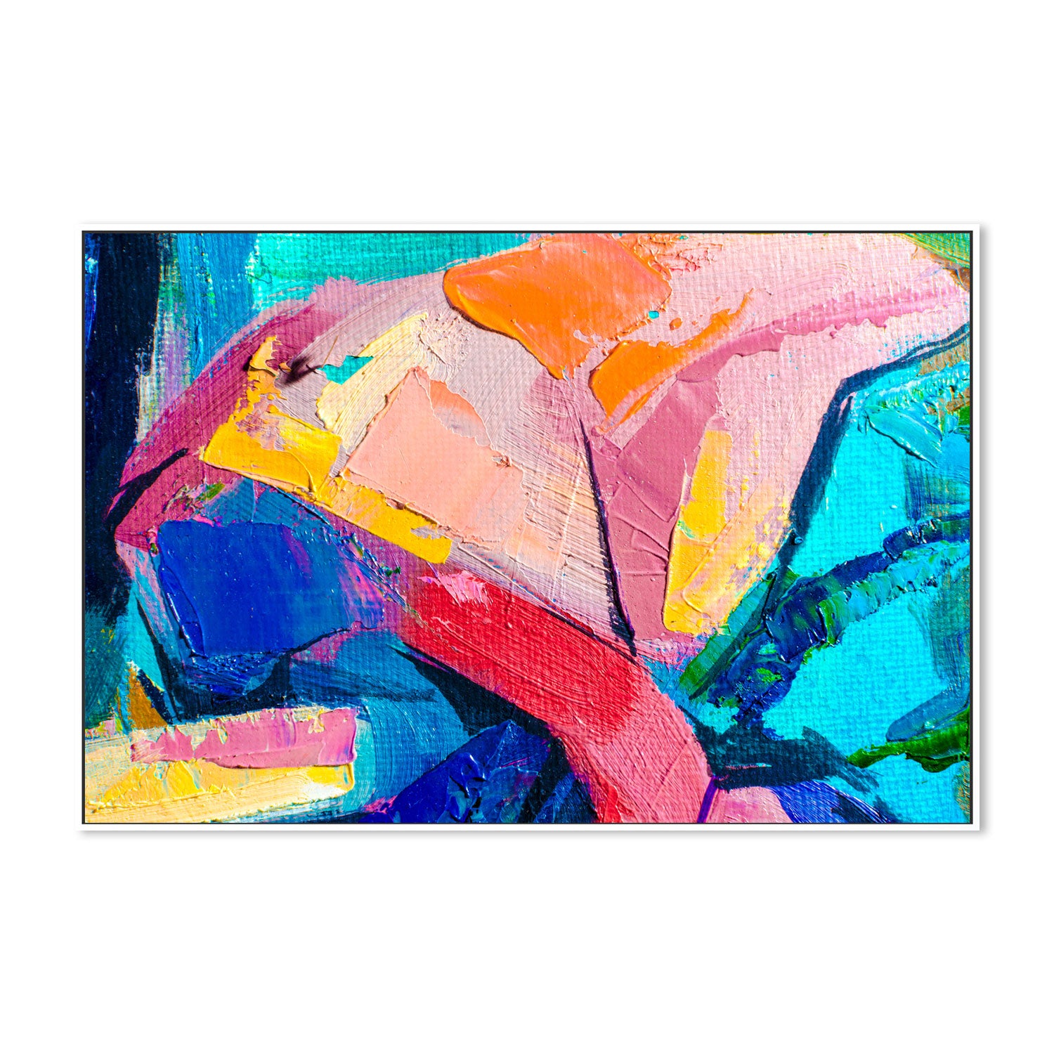 Curves of Colour, Hand-Painted Canvas