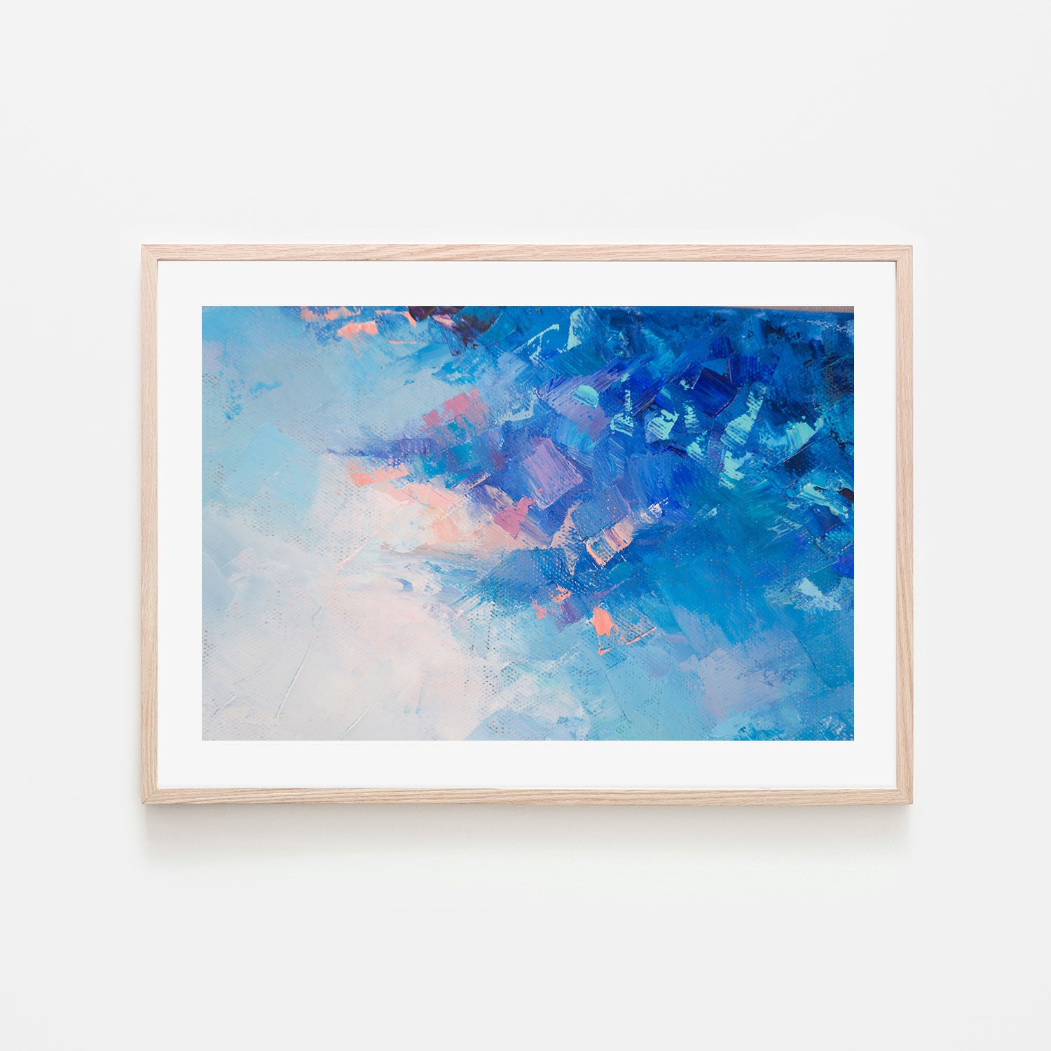Into The Pastel Sky, Hand-Painted Canvas