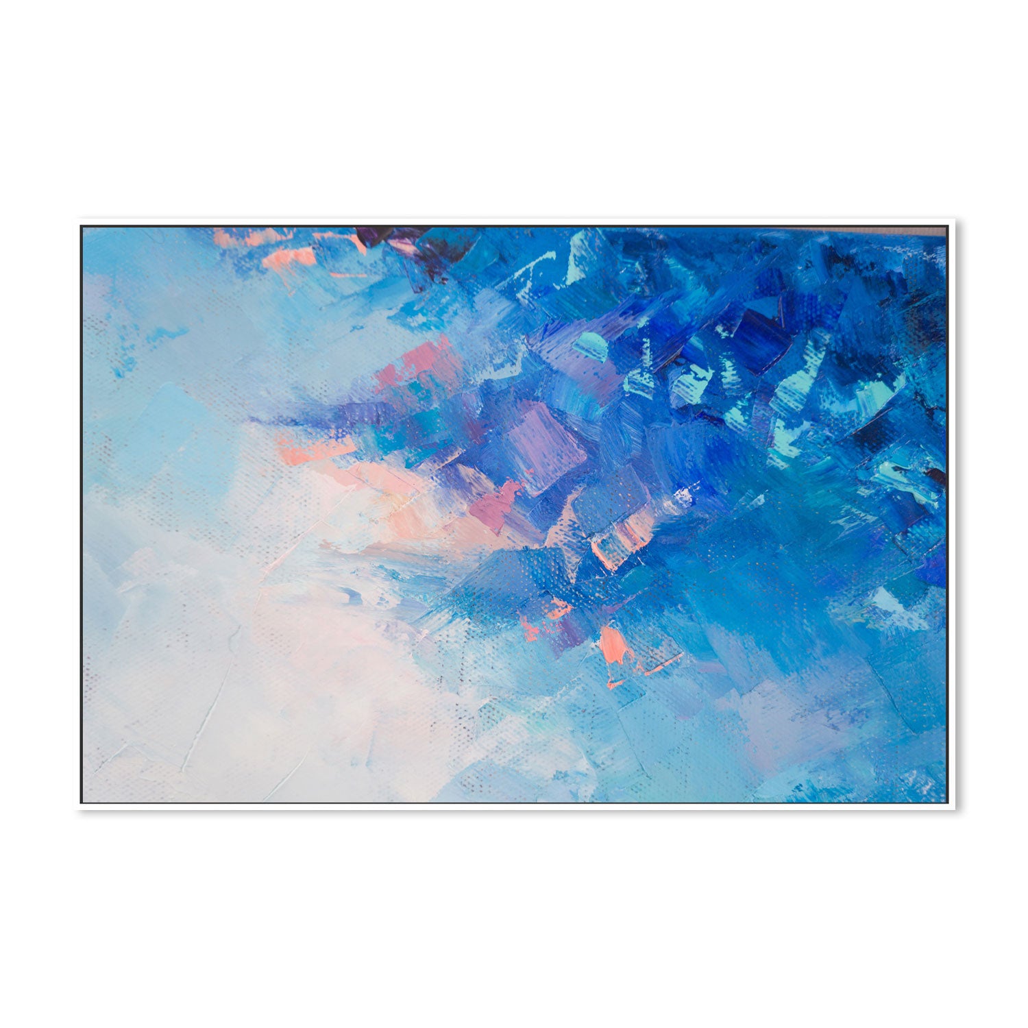 Into The Pastel Sky, Hand-Painted Canvas