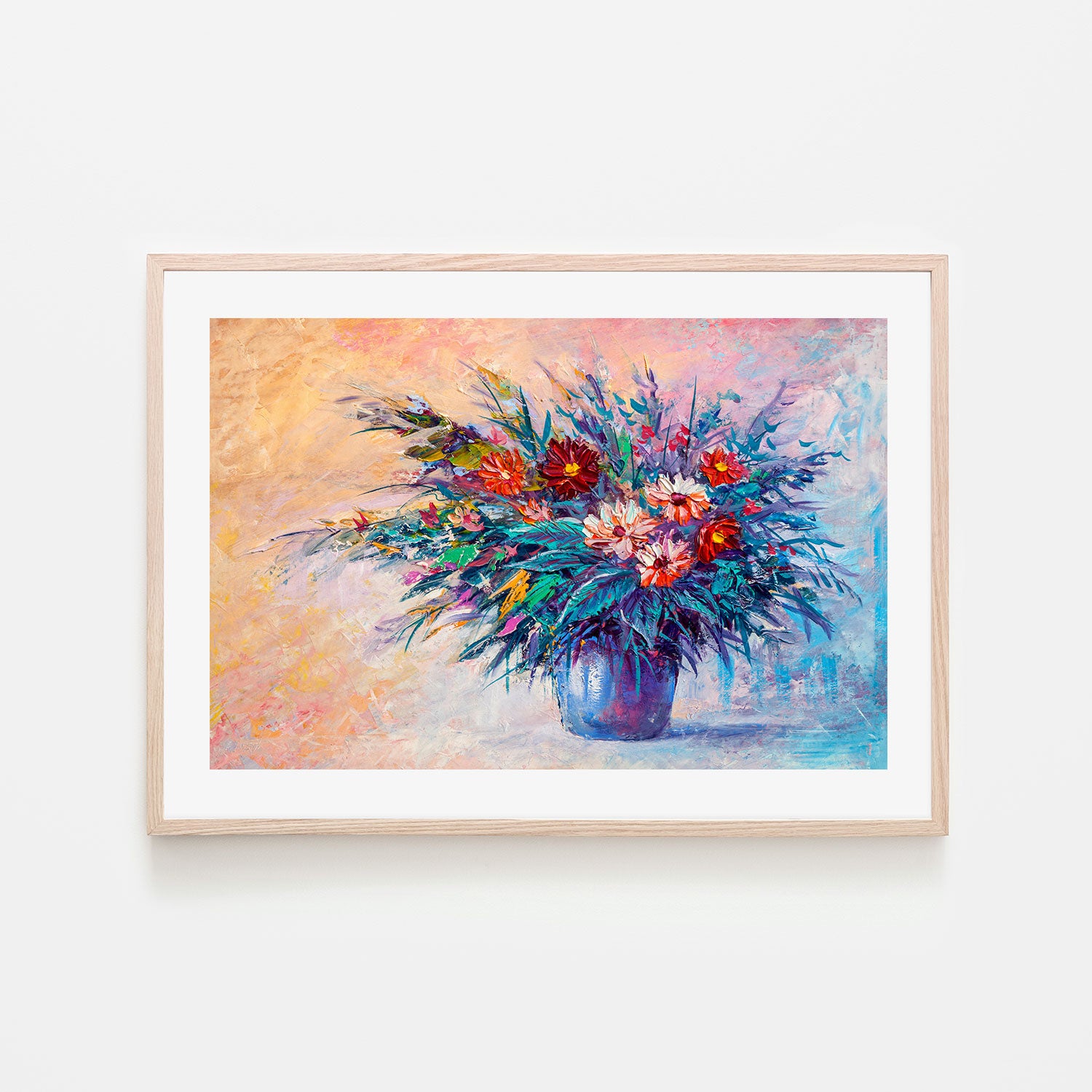 A Bright Arrangement, Hand-Painted Canvas