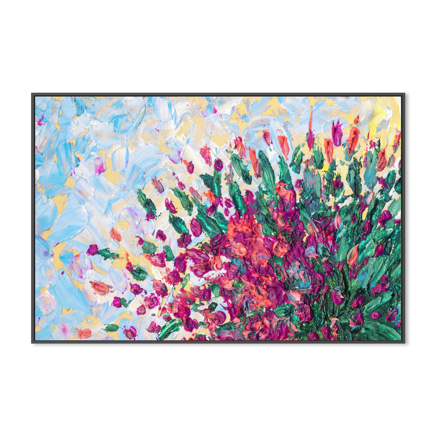 Blossoming Into The Wind, Hand-Painted Canvas