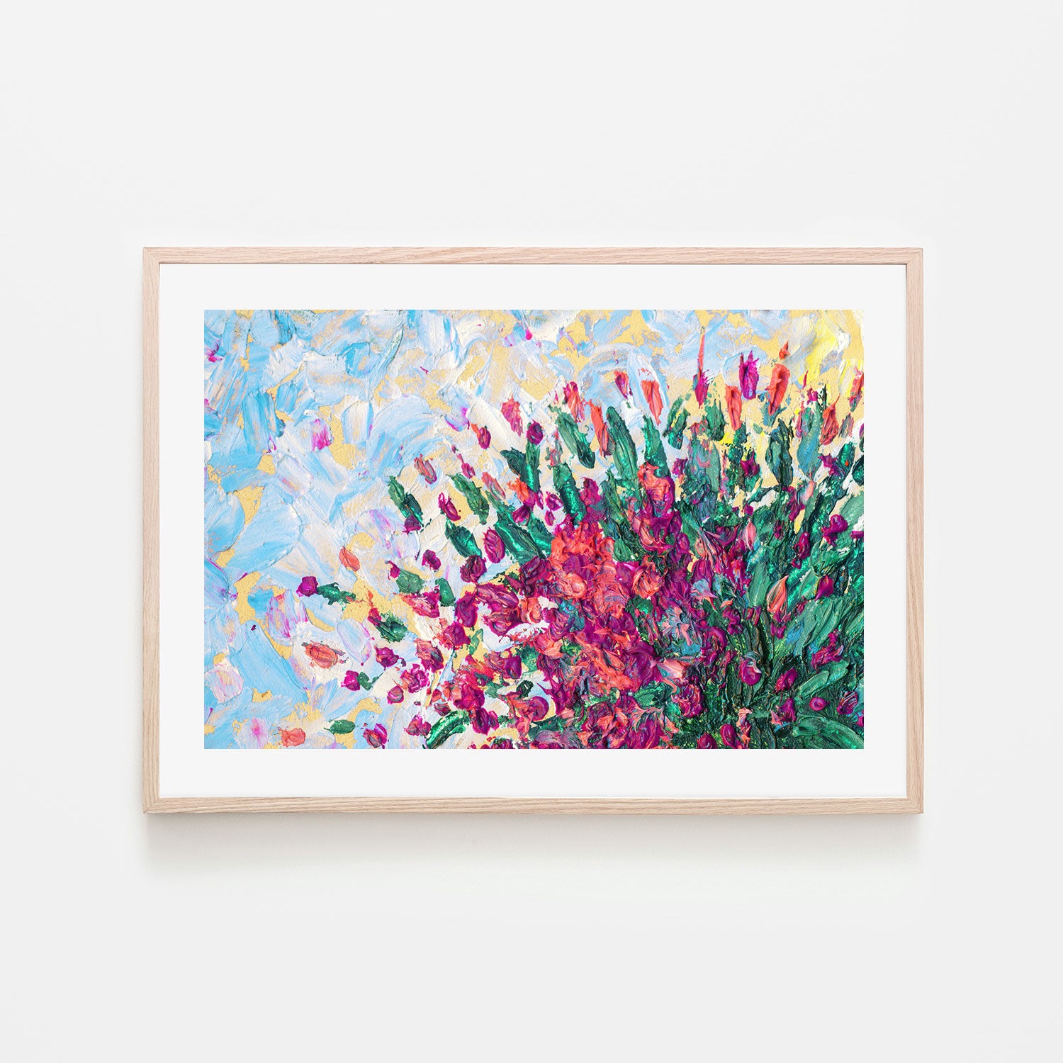 Blossoming Into The Wind, Hand-Painted Canvas