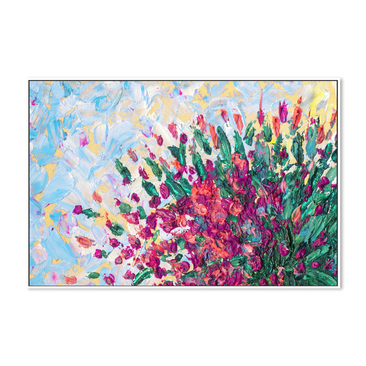 Blossoming Into The Wind, Hand-Painted Canvas