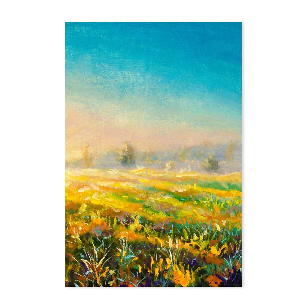 Blue Sky Ahead, Hand-Painted Canvas