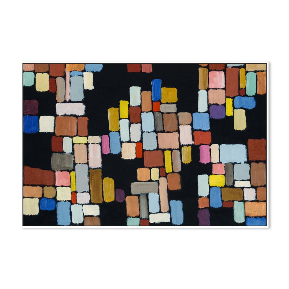 Connect The Blocks, Hand-Painted Canvas
