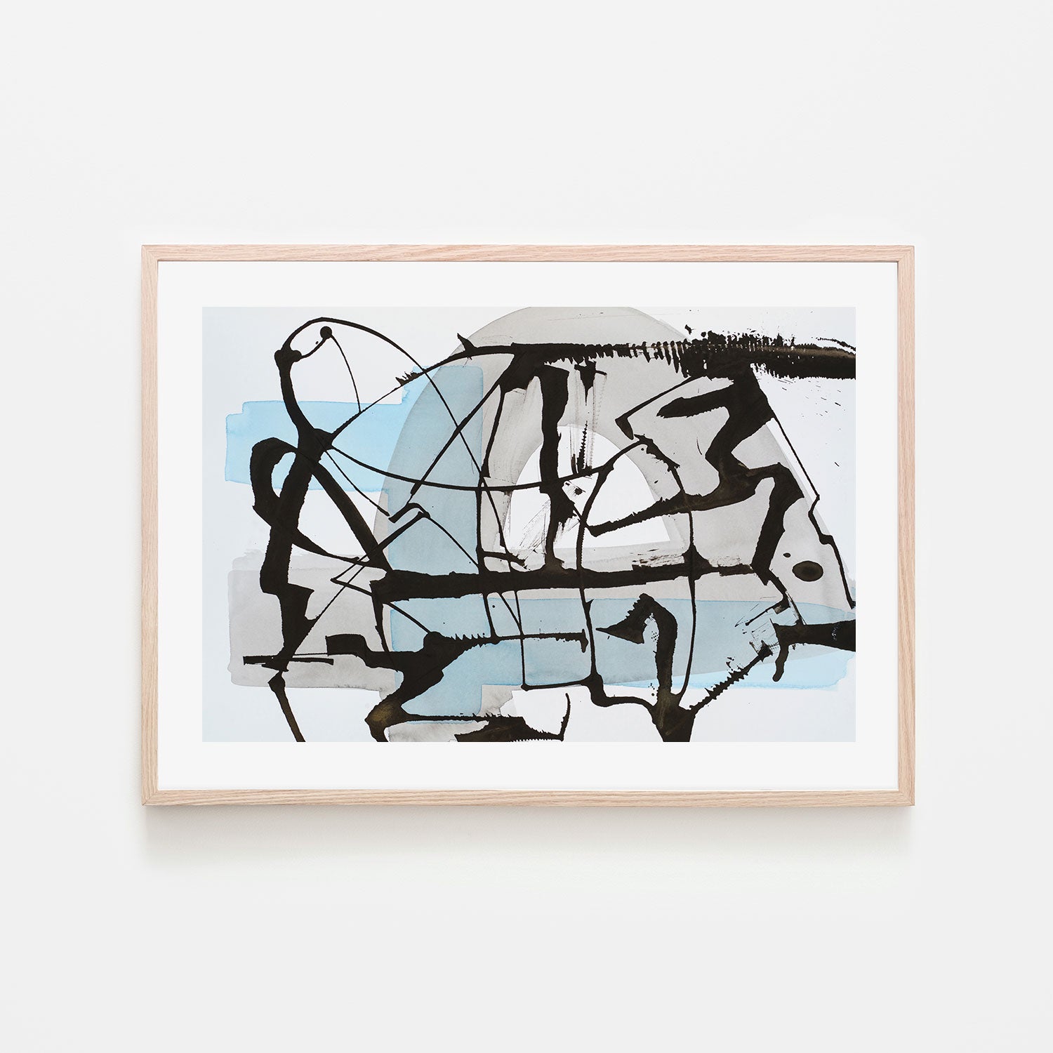 Scattered Ink, Hand-Painted Canvas