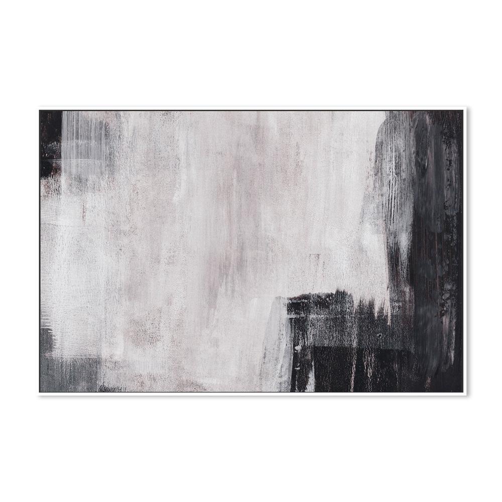 Shades of Black and Grey, Hand-Painted Canvas