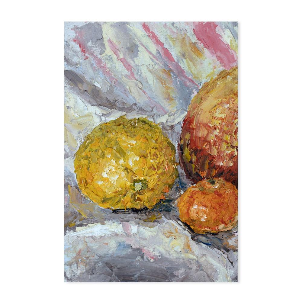 Citrus Selection, Style A, Hand-Painted Canvas