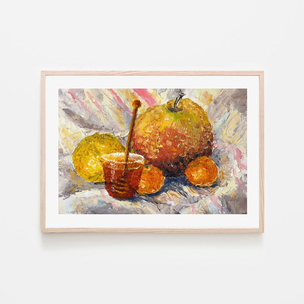 Citrus Selection, Style B, Hand-Painted Canvas