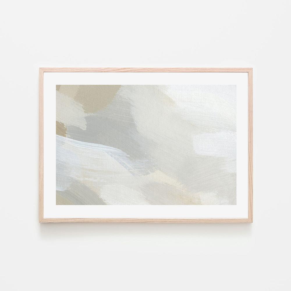 Feathery Clouds, Hand-Painted Canvas
