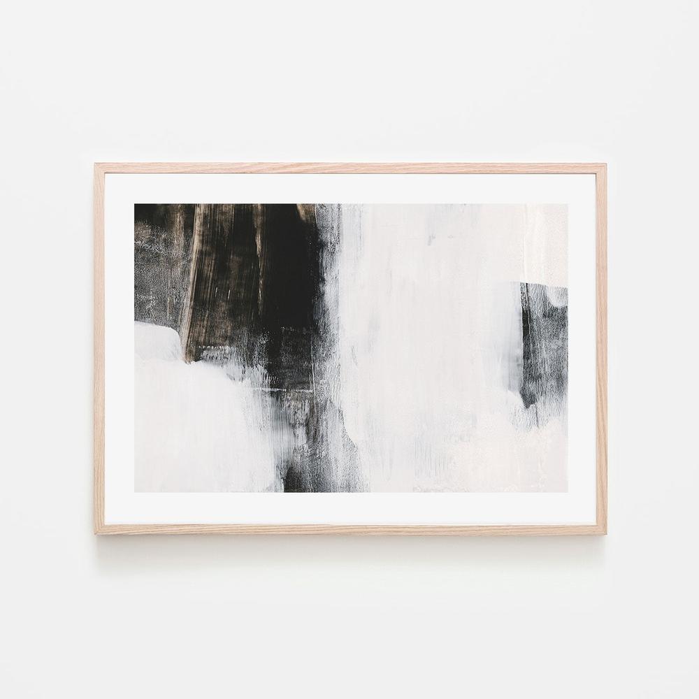 Bold Contrast, Hand-Painted Canvas
