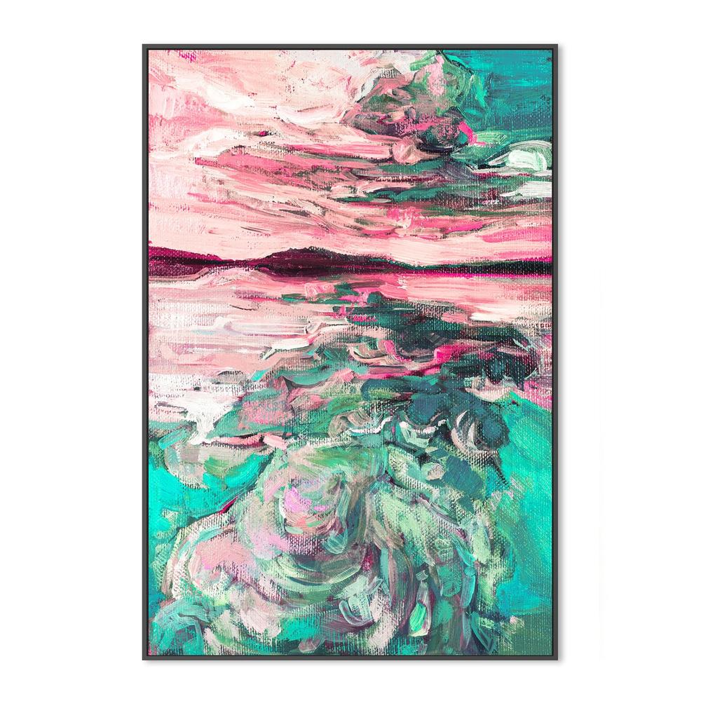 Saturated Sunset, Style B, Hand-Painted Canvas