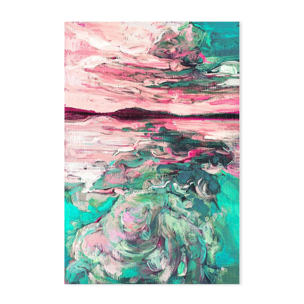 Saturated Sunset, Style B, Hand-Painted Canvas