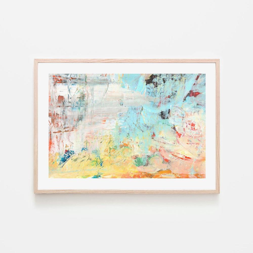 Pastel Love , Hand-painted Canvas