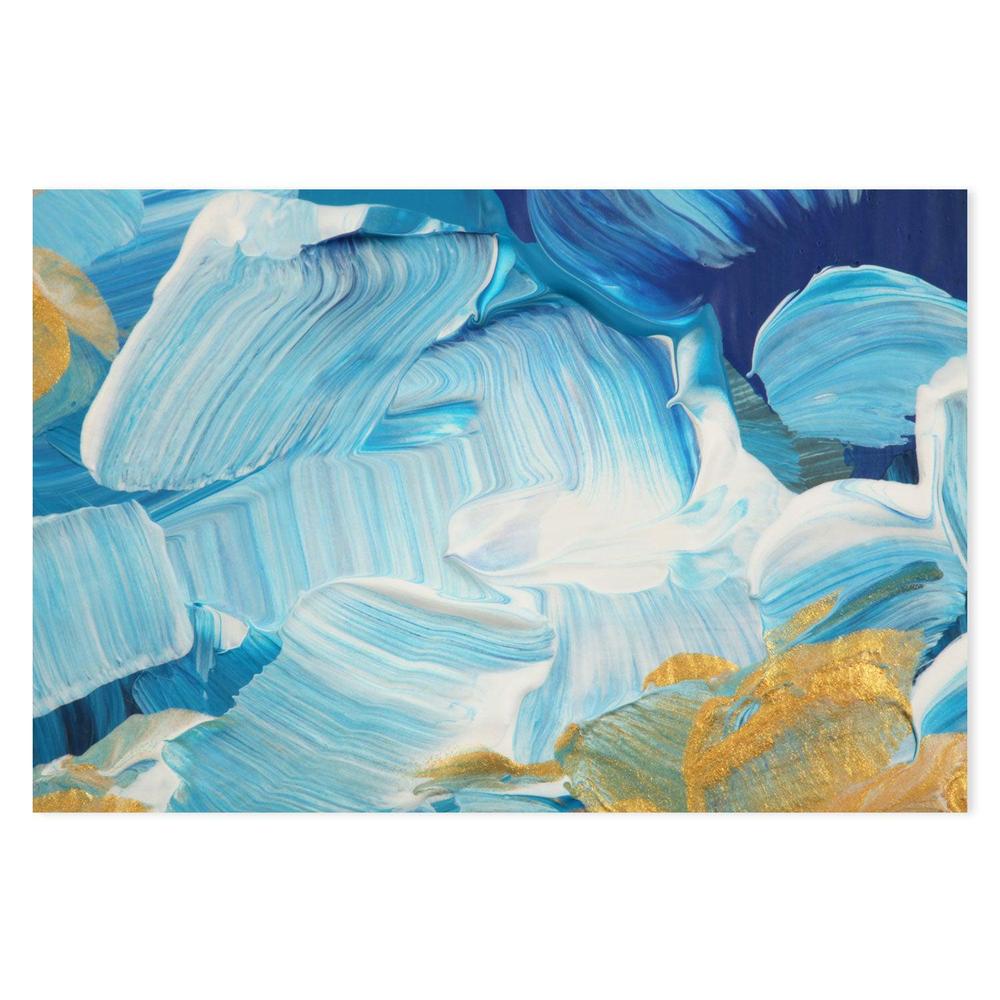 Ocean Swirl , Hand-painted Canvas