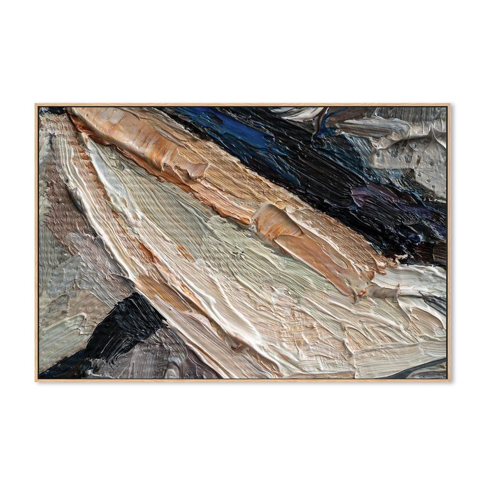 Blush and Blue , Hand-painted Canvas