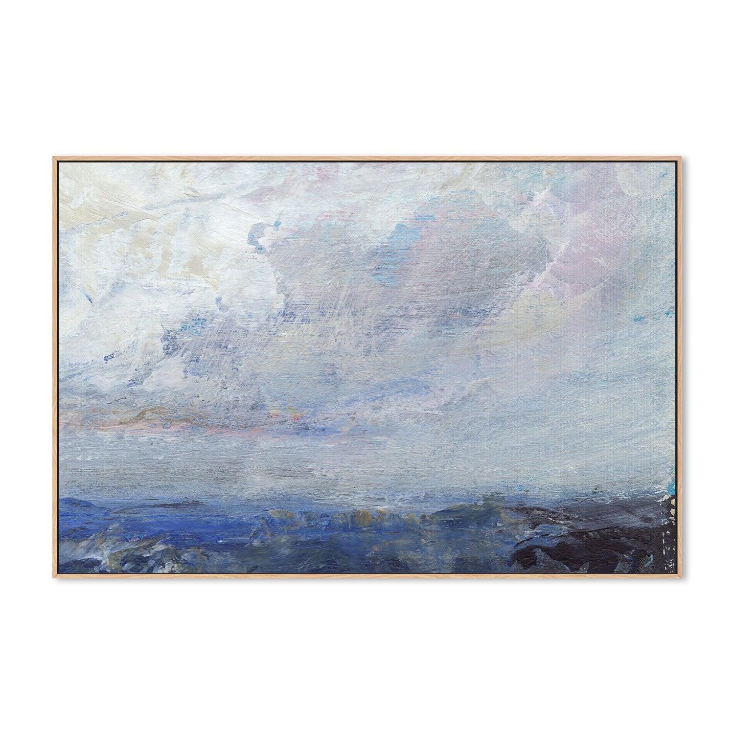 Blue Oasis , Hand-painted Canvas