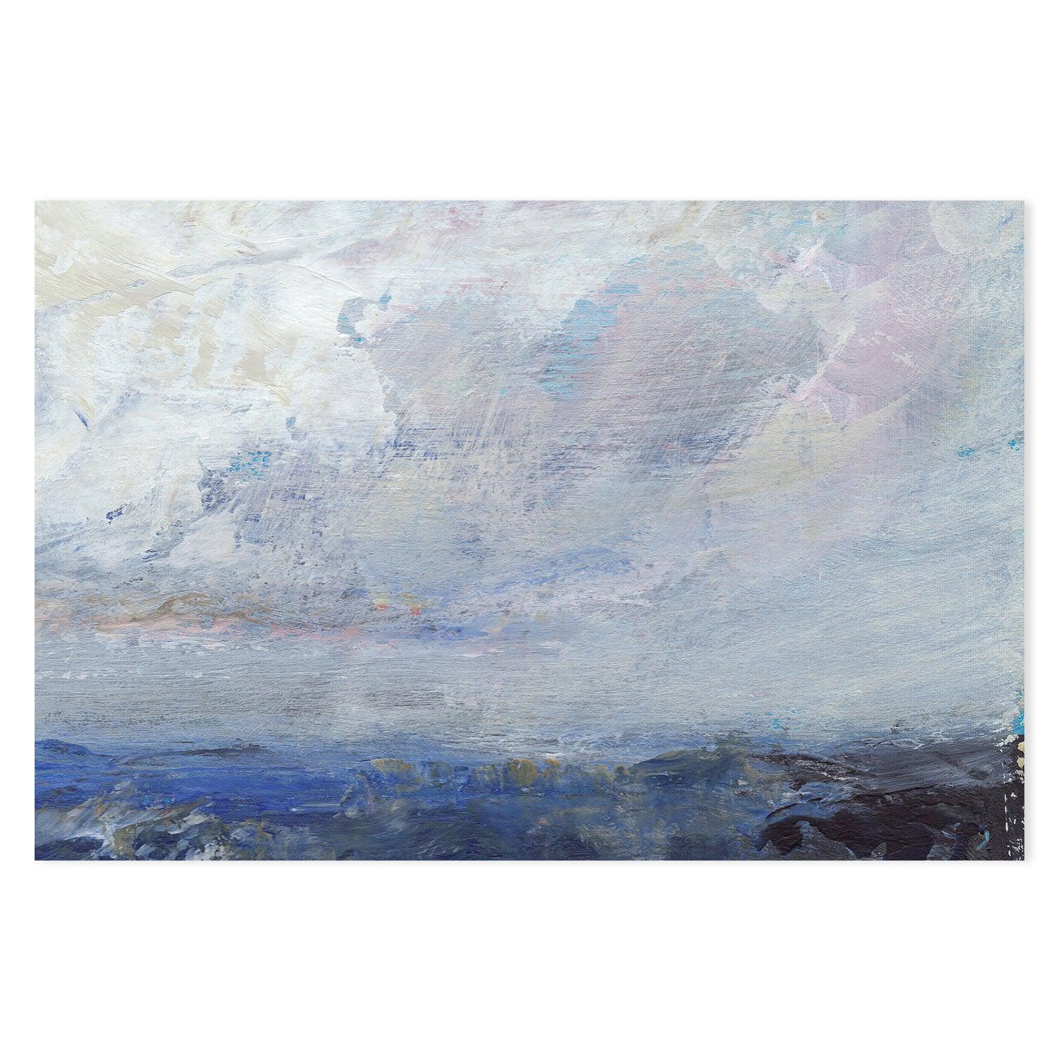 Blue Oasis , Hand-painted Canvas