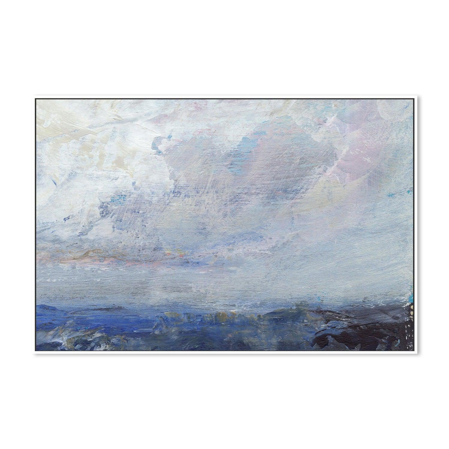 Blue Oasis , Hand-painted Canvas
