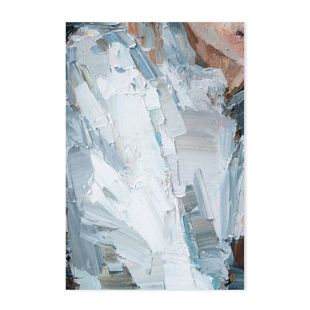 Pastel Blue , Hand-painted Canvas