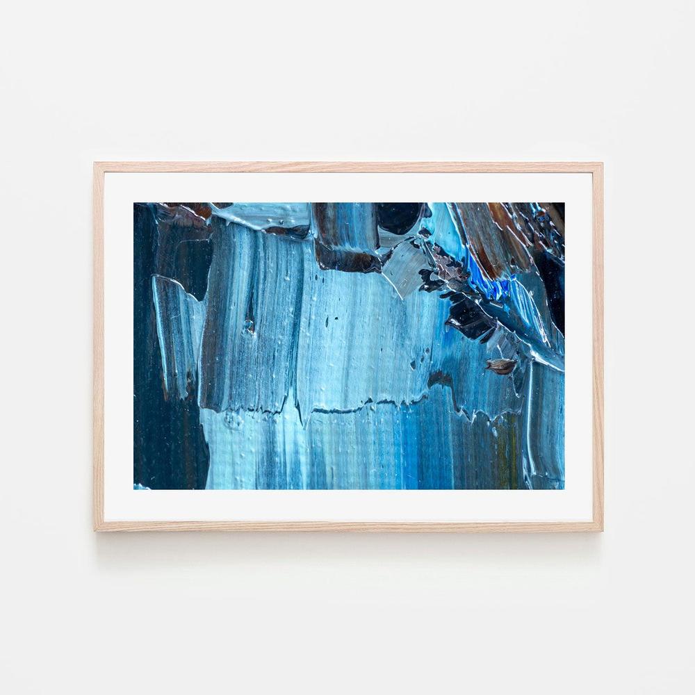 Sky Blue , Hand-painted Canvas