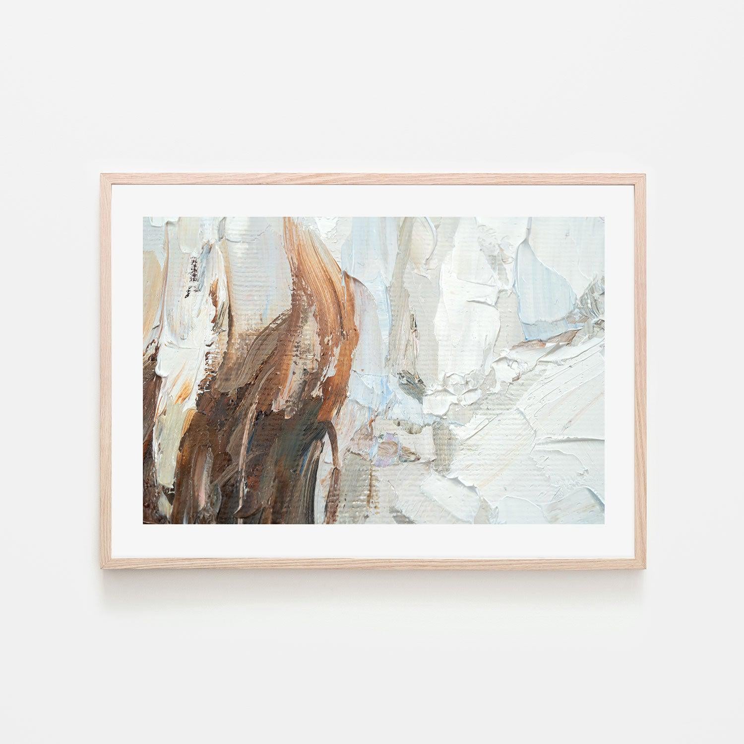 Cream and Pastel , Hand-painted Canvas