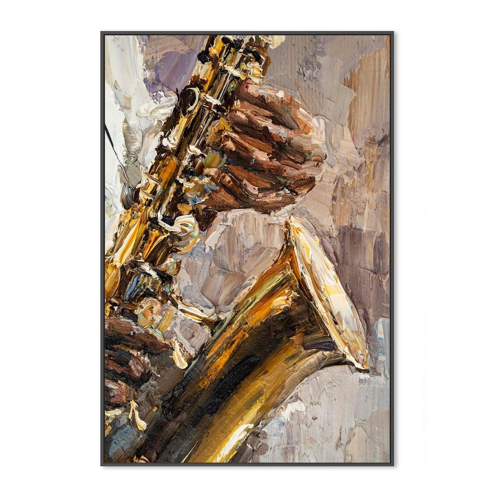 Play That Sax , Hand-painted Canvas
