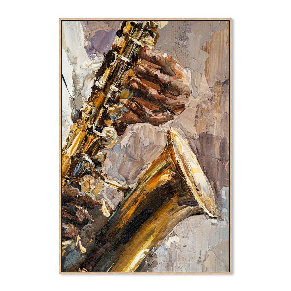 Play That Sax , Hand-painted Canvas