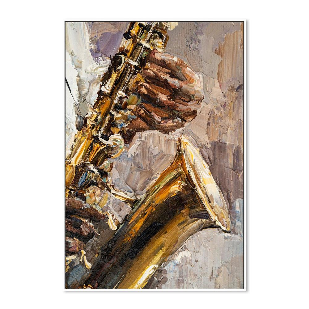Play That Sax , Hand-painted Canvas
