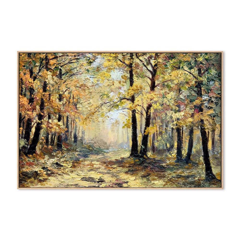Golden Forest , Hand-painted Canvas