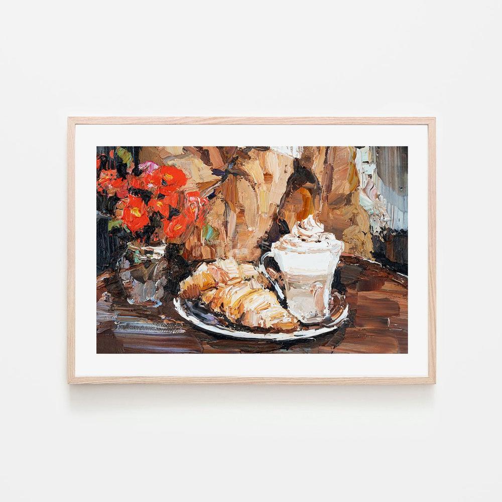 Breakfast Time , Hand-painted Canvas