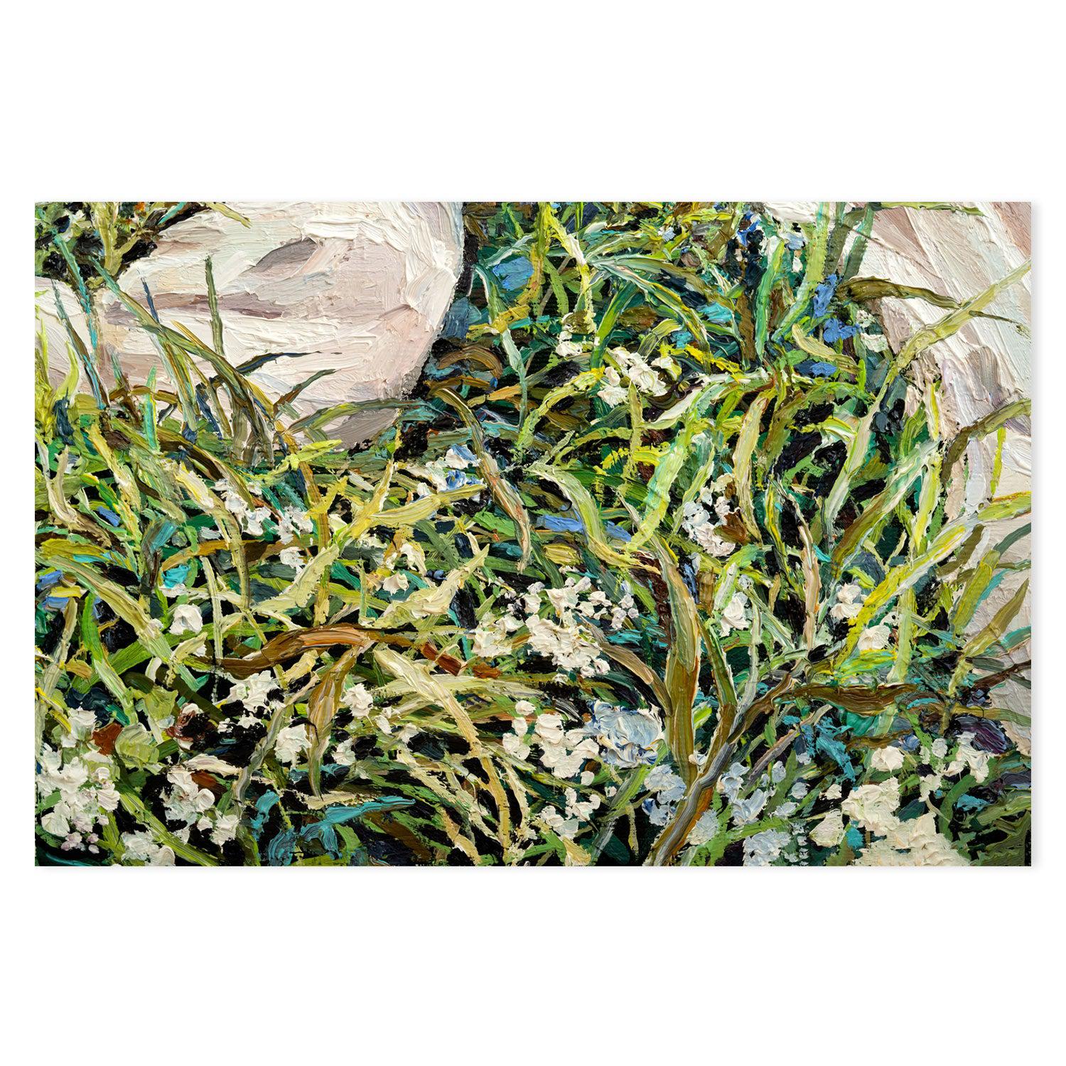Lay In The Grass , Hand-painted Canvas