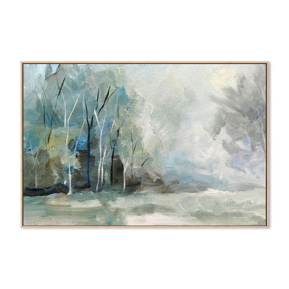Frosted Forest , Hand-painted Canvas