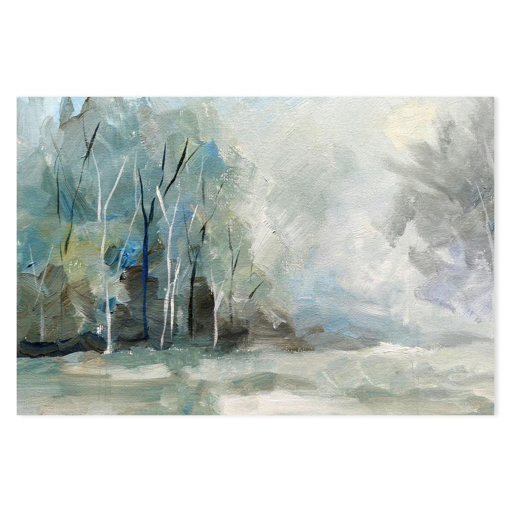 Frosted Forest , Hand-painted Canvas