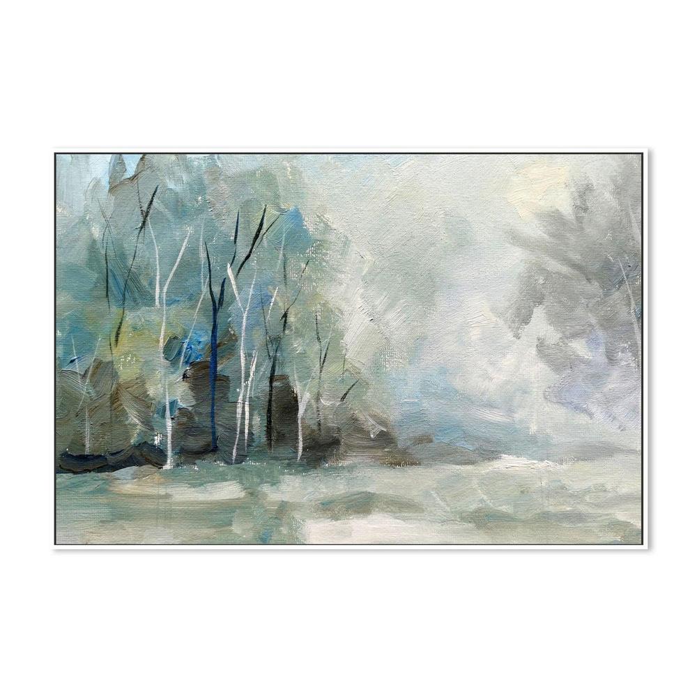 Frosted Forest , Hand-painted Canvas