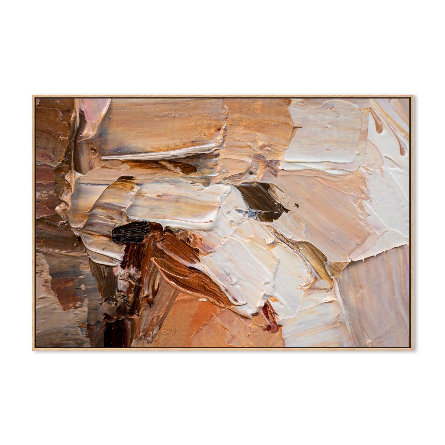 Creamy Layers , Hand-painted Canvas