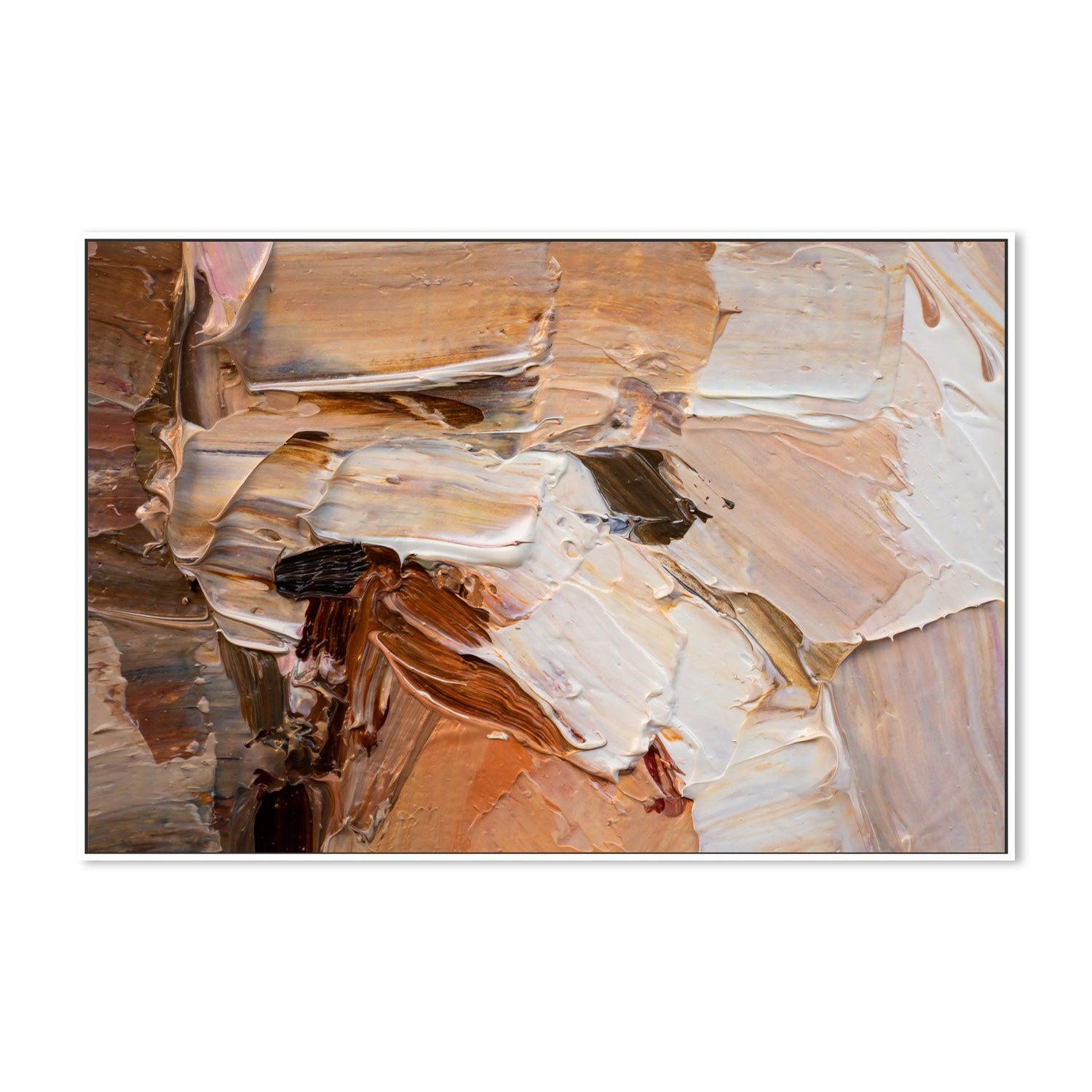 Creamy Layers , Hand-painted Canvas