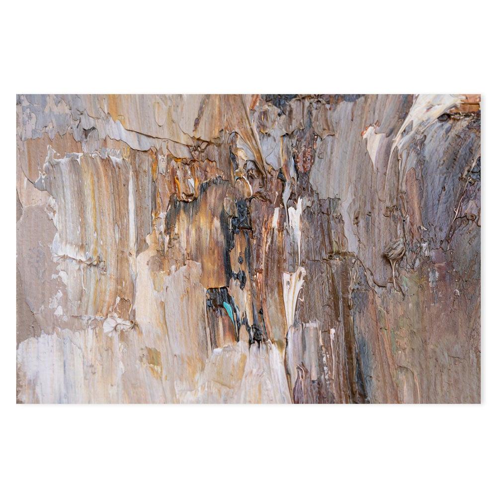 Brown and Beige Layers , Hand-painted Canvas