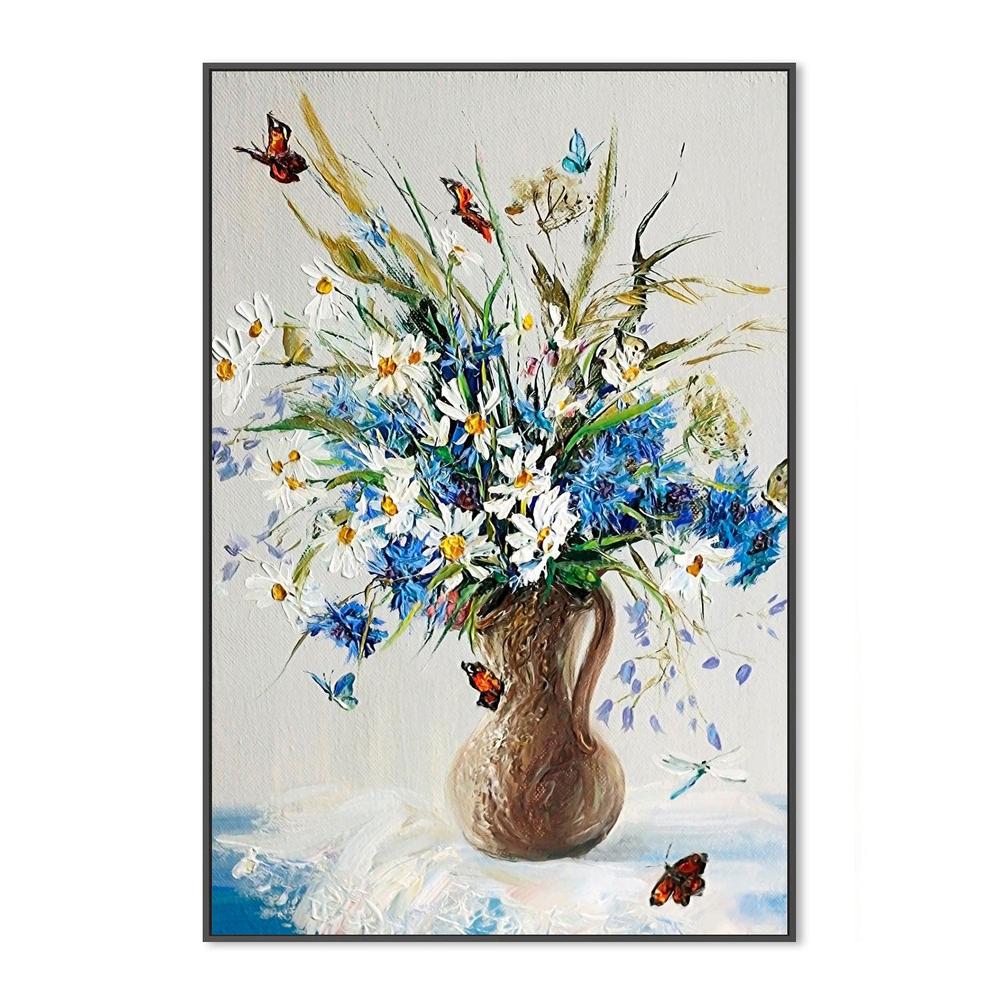 Home Of The Butterfly , Hand-painted Canvas