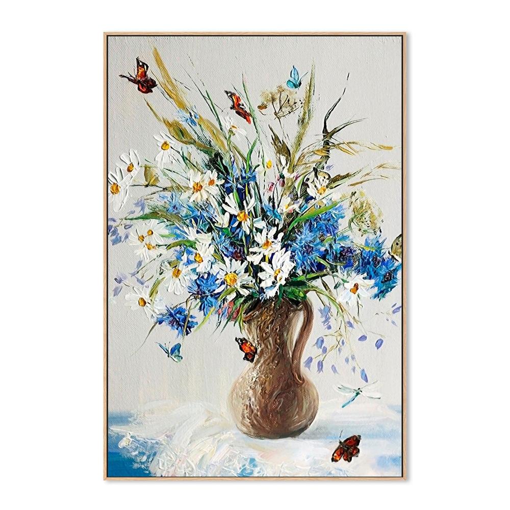 Home Of The Butterfly , Hand-painted Canvas