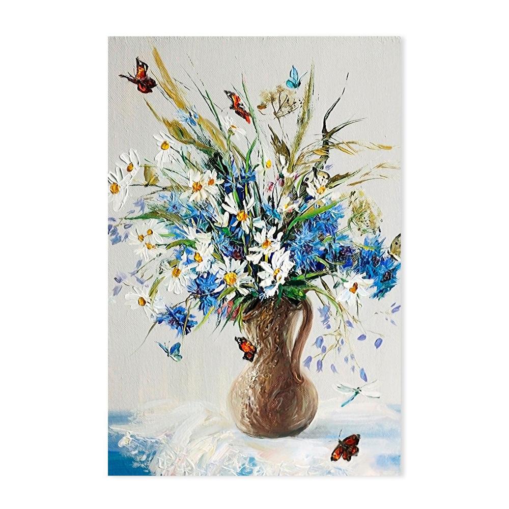 Home Of The Butterfly , Hand-painted Canvas